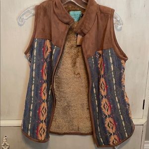 Fur Lined, Aztec Vest